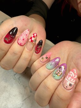 トゥースリール/★ジェル★ 長さだし／ネイル