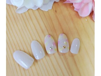 マーブル模様で大人可愛く