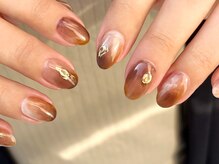 ネイルマジック 仙台一番町店(NAIL MAJIC)/もやっとカフェラテネイル¥9900