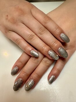 ネイルベース ネイル ケア サロン ミウラ(miura)/クール系チェックアート