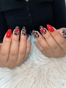 ソラール(SOLAR)/秋のレオパードネイル♪