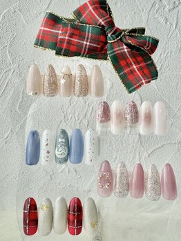 オリビアブルー(Olivia Blue)/冬のキャンペーンネイル