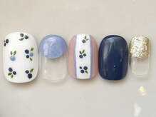 カラ ネイル 中津店(calla nail)/ブルーのお花