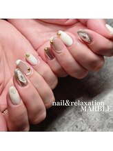 ネイルアンドリラクゼーション マーブル(MARBLE)/持ち込みネイル￥7,700