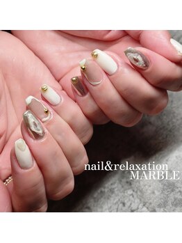 ネイルアンドリラクゼーション マーブル(MARBLE)/持ち込みネイル￥7,700