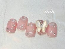 ミウ ネイル(miu nail)/キラキラ◆ワンホンネイル￥7990