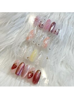 ぴょんぴょんネイル 岐阜駅前店の写真/春っぽネイル★【季節限定デザイン ¥5680/定額デザイン ¥4480～】毎月デザイン追加中！初回オフ無料★