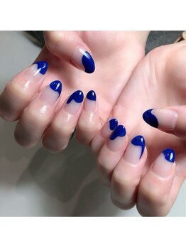 ミント(Mint.)/変形フレンチ◇ジェルネイル