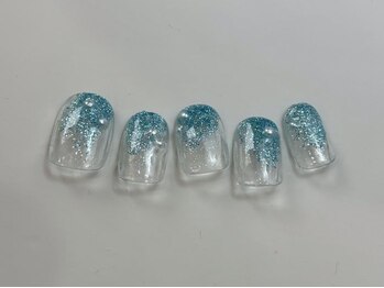 ネイルメゾン 天神店(NAIL MAISON)/ターコイズデザインパール¥7000