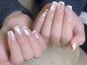 大人気NO 1【自爪】マグネット＋フレンチ2本パーツプレゼント￥8990