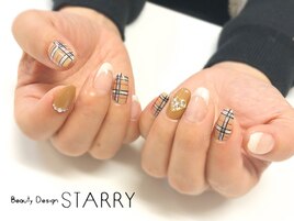 チェック　バーバリー　フレンチ