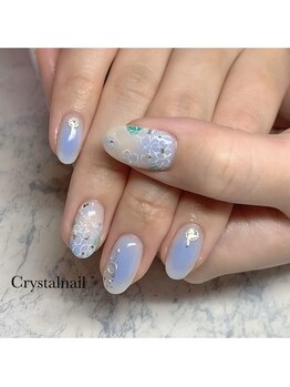クリスタルネイル ボンベルタ橘店(CRYSTAL NAIL)/紫陽花ネイル