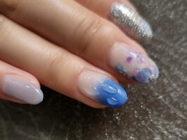 水滴×フラワー