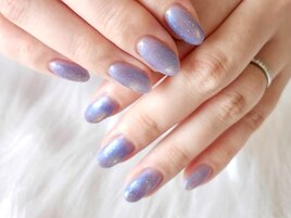 偏光ピンク×ブルーマグネット