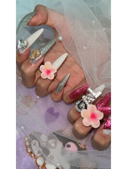 夏ネイルロングバージョン♪♪