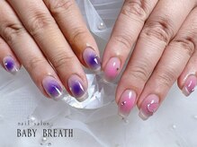 ベイビーブレス(BABY BREATH)/持ち込み☆チークネイル