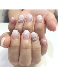 ★白グラデーション