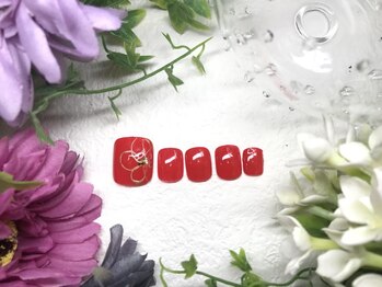 ネイルサロン&スクール ジーナ(GINA)/ラインフラワーネイル♪