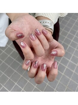 ミントリーフ バイ リート(Mint leaf by Reat)/シアーピンクニュアンス