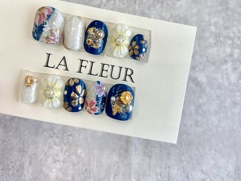 ラ フルール(La Fleur)/成人式フルオーダーネイルチップ