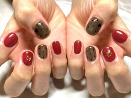 ☆ハートのシースルーネイル☆