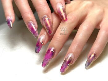 ネイルズ ウィスブランカ(Nails wisBlanca)/長さ出しニュアンスネイル