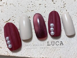 W-442 ボルドーニットネイル