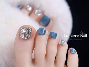 ルミエール ネイル モンナカ(Lumiere Nail Monnaka)/ボルドー/ツイード/ブラウン