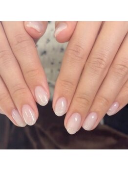 ちゅるん/透け感/微細ラメグラデ