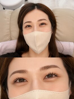 &lash【まつげパーマ/LED/アンドヘルシー/パリジェンヌ/フラットラッシュ/マツエク】の写真/★大人女性から大好評★今SNS等でも話題パリジェンヌ!他クーポン多数!自まつ毛を最大限長く見せる♪