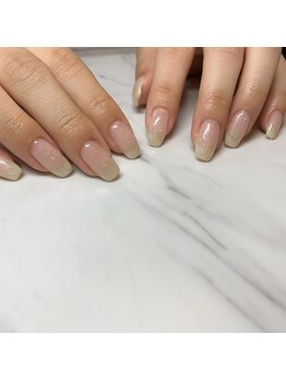 Mネイルアンドカフェ シェレステ/ラメグラデ☆