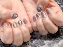 ラルネイル 大宮(Lull. nail)/#トラ柄#アニマル柄#ニュアンス