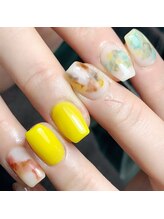 ミント(Mint.)/インクっぽく◇ジェルネイル