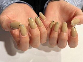 アイネイルズ 梅田店(I nails)/ワンカラーシンプルストーン