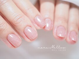 ショートネイルのワンカラー