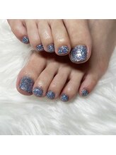 メレ(Mere)/フットネイル★ラメワンカラー