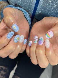 紫陽花ネイル
