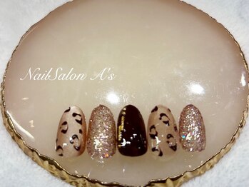 アズ(A's)/レオパー柄ドネイル