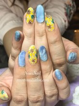 ノワール ネイルアンドスクール(Noire)/★ひまわりネイル★