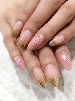 レディグリッター(Lady glitter)/ゴールドラメグラデーション