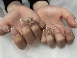 ガラスフレンチ×バタフライ
