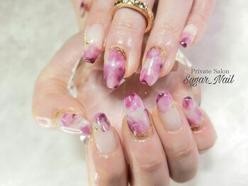 シュガーネイル(sugar nail)/お花ネイル