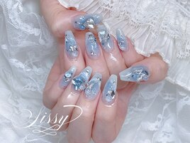 blue cheek design