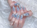blue cheek design