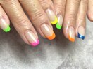 neon color  french