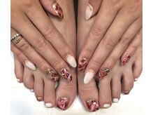 ビービーネイル(BB)/お揃いのマーブルデザイン♪