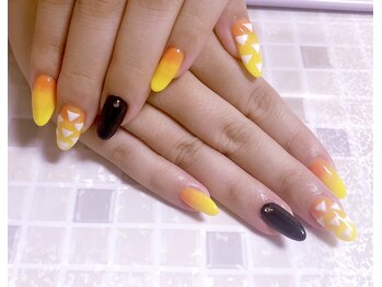 鬼滅テイストnail