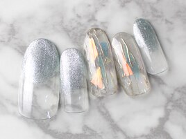 夏マグネットネイル