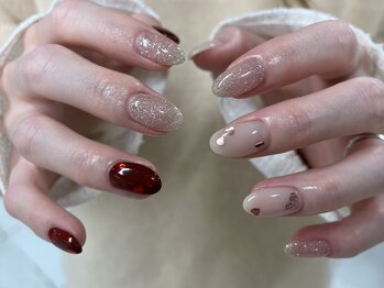 クムネイル 経堂(kkum nail)/バレンタインネイル♪