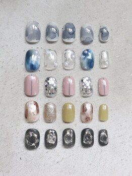 プティットスリール アイラッシュ 豊田店(Petit Sourire Eyelash)の写真/名古屋で絶大な人気を誇るサロン♪【120分アートフリー¥8400(フィルイン込)】お洒落Nailにファン続出中☆